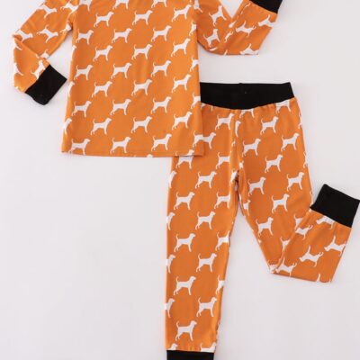 Orange Tennessee Bamboo Pajama Set