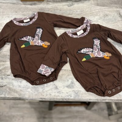 Flying Mallard Camo Bubble Romper
