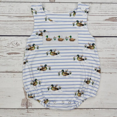 Duck Pond Smocked Bubble Romper