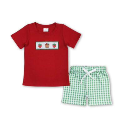 Strawberry Socked Boy Set